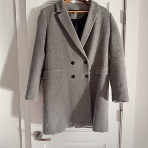 Zara Classic Gray Pea Coat